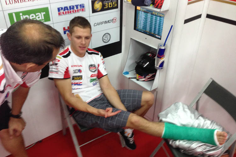 Stefan Bradl: Mit Gipsfuss in der LCR-Box