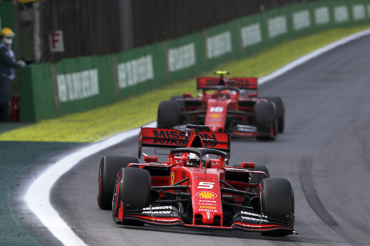 Zwischen Sebastian Vettel und Charles Leclerc knallte es
