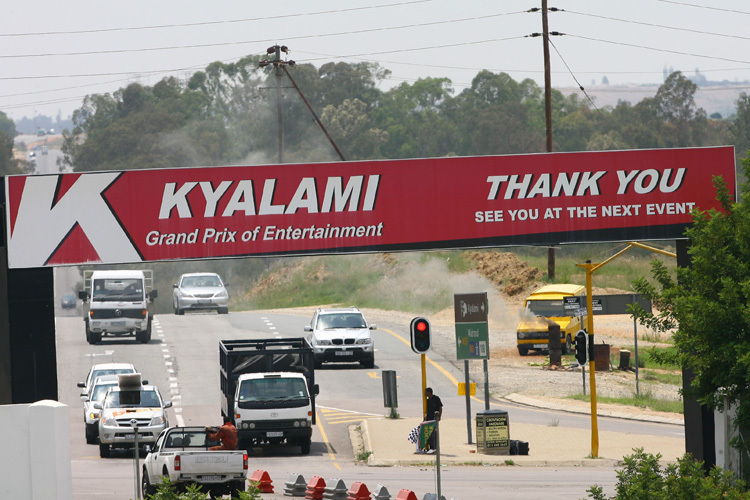 Nix «Welcome» – Goodbye Kyalami!