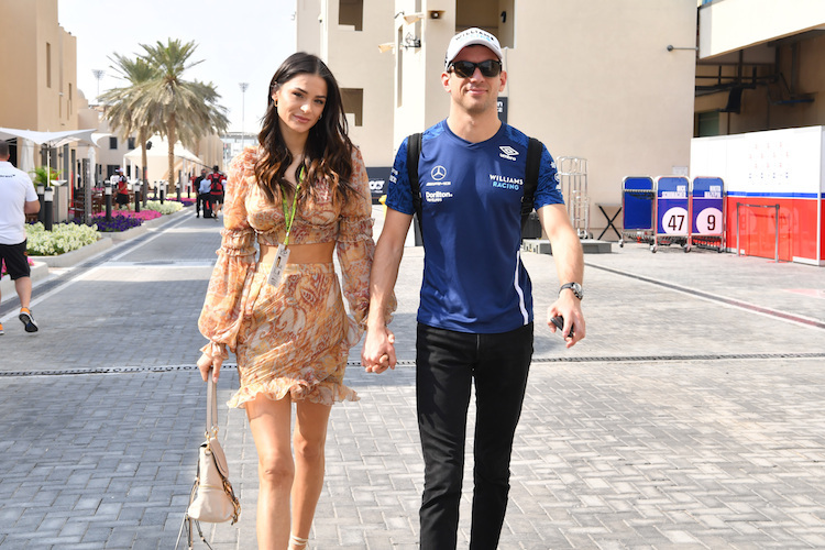 Nicholas Latifi in Abu Dhabi