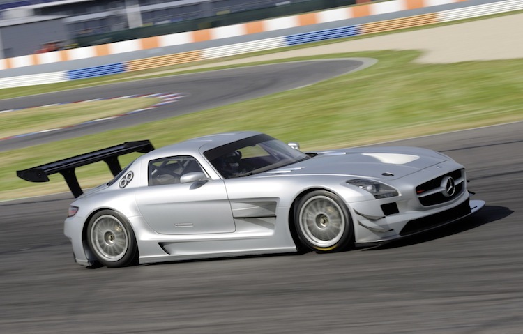 Der Mercedes SLS AMG auf dem EuroSpeedway