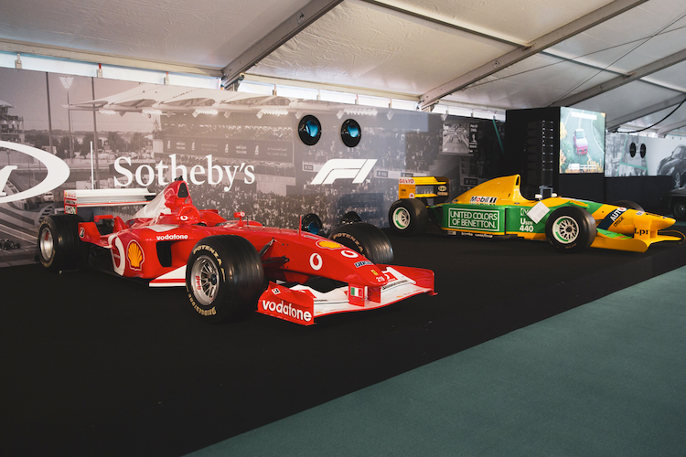 Die beiden Formel-1-Autos von Michael Schumacher