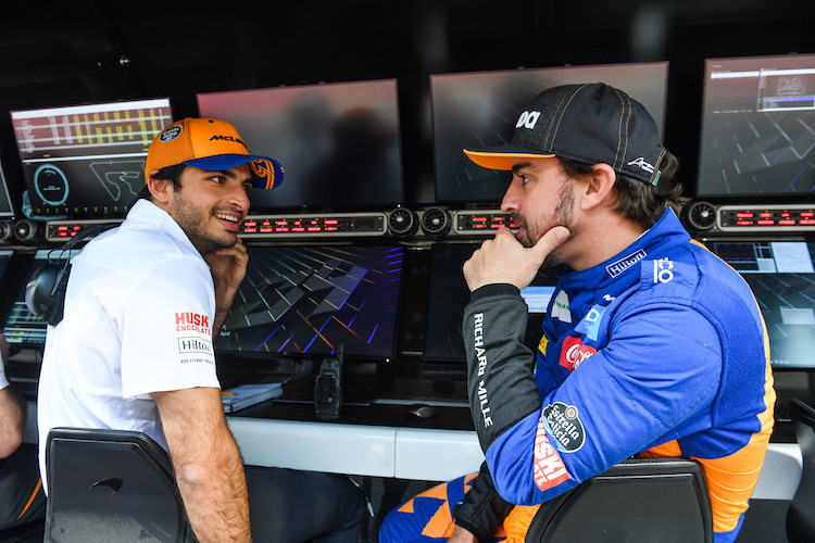 Carlos Sainz und Fernando Alonso