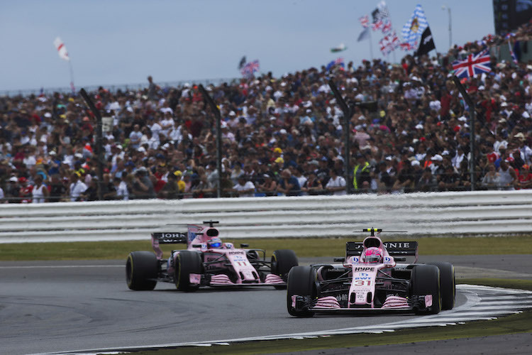 Esteban Ocon und Sergio Pérez