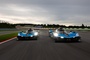 Zwei Alpine A424 beim Test in Portimão