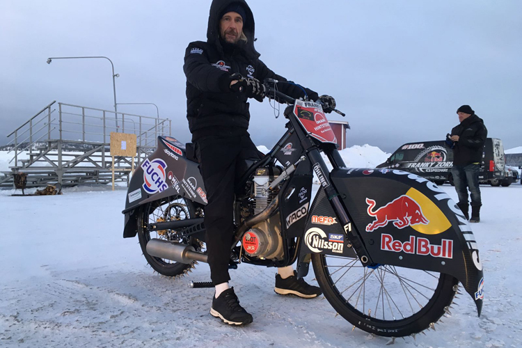 Franz Zorn beim Training in Schweden