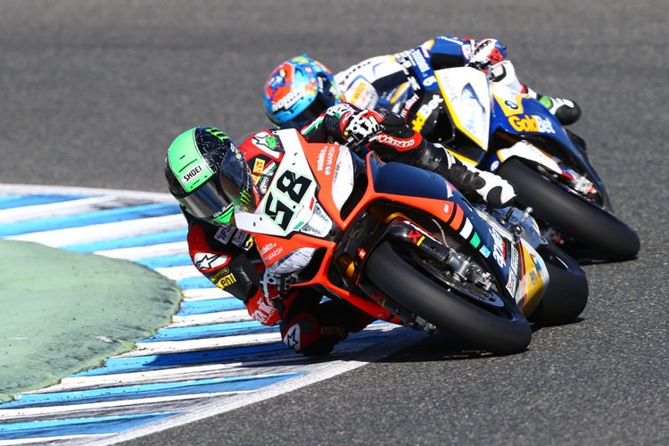 Eugene Laverty (58) und Marco Melandri