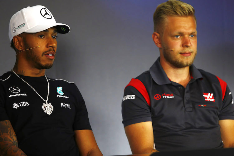 Lewis Hamilton und Kevin Magnussen