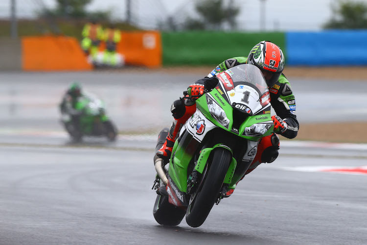 Die Regenrennen in Magny-Cours kamen Kawasaki-Pilot Tom Sykes nicht entgegen