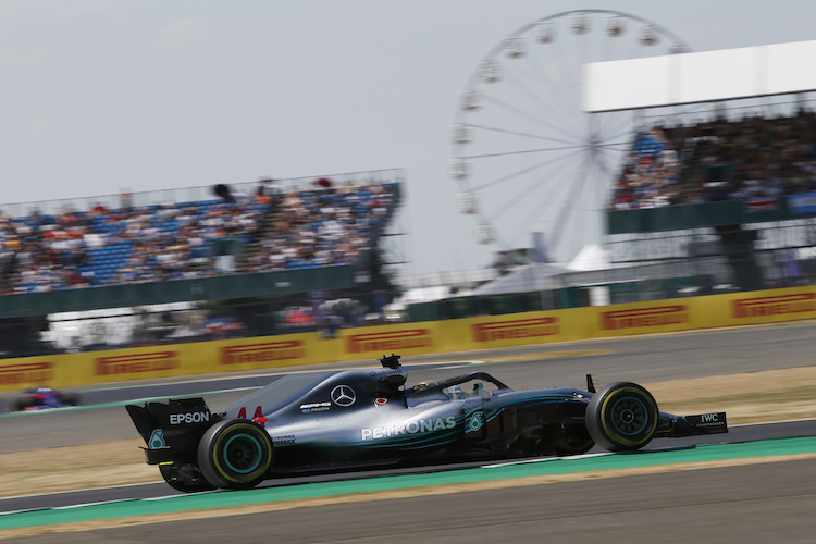 Lewis Hamilton in Silverstone