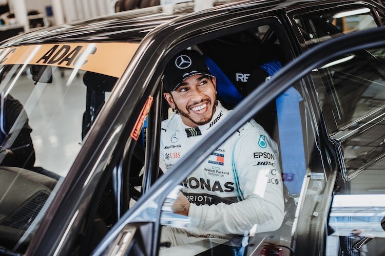 Lewis Hamilton im DTM-Auto
