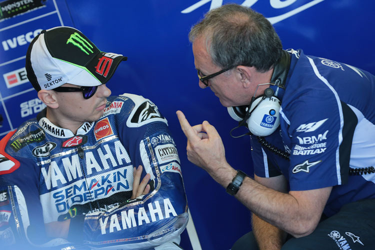 Jorge Lorenzo mit seinem Crew-Chief Ramon Forcada