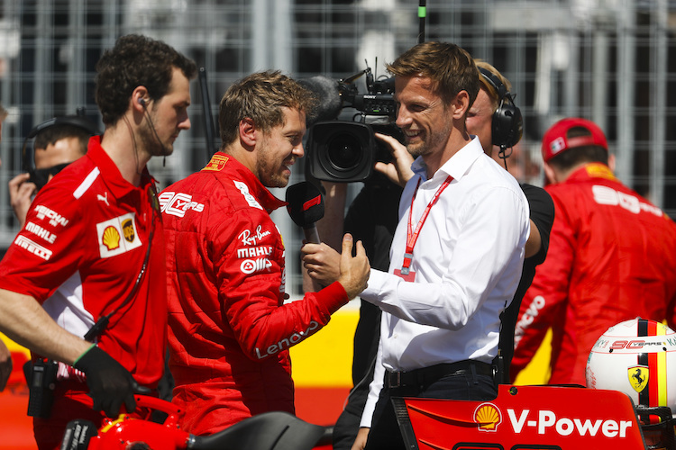 Sebastian Vettel und Jenson Button