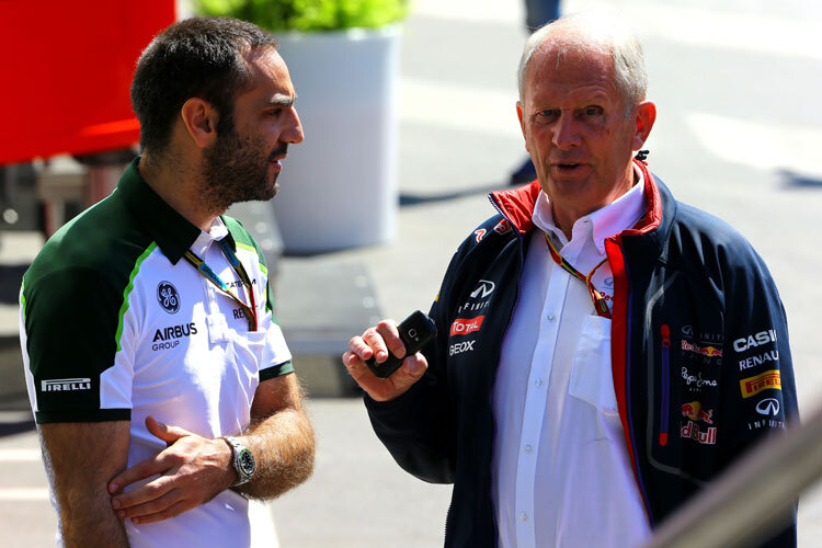 Cyril Abiteboul in Spielberg mit Red-Bull-Motorsportchef Dr. Helmut Marko
