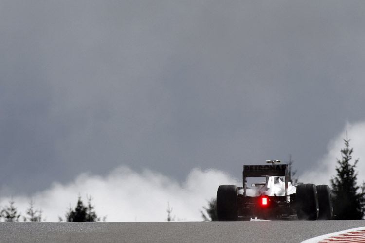 Rosberg in seinem heissen Untersatz