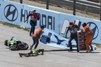Die Unfallstelle von Sandro Cortese