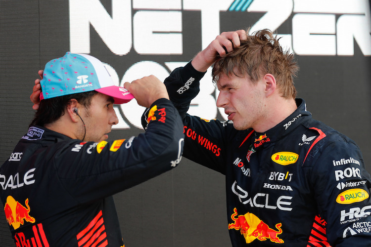 Max Verstappen und Sergio Pérez