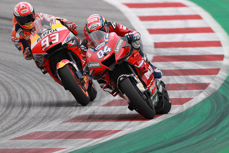 Österreich-GP 2019: Dovi siegte vor Márquez