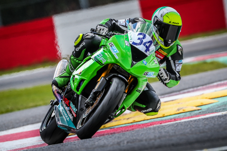 Luca Grünwald kam mit seiner neuen Kawasaki in Zolder gut zurecht