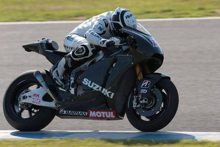 Motegi: Randy de Puniet bei seinem ersten Suzuki-Test