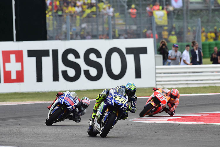 Valentino Rossi vor Jorge Lorenzo und Marc Márquez (93)