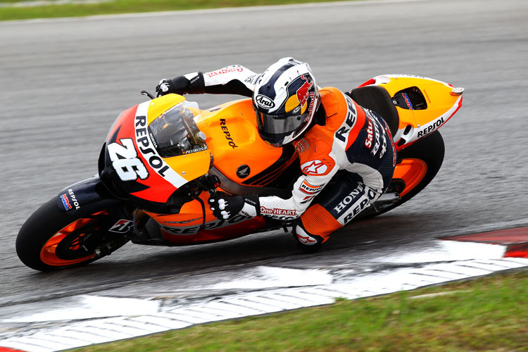 Dani Pedrosa beim Sepang-Test