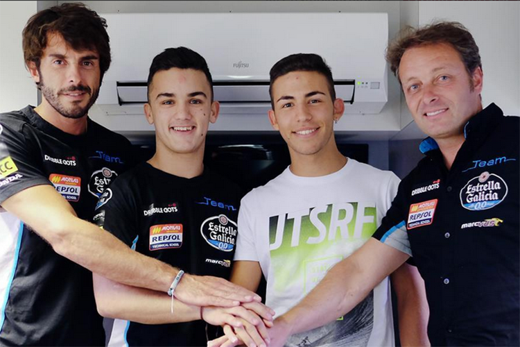 Aron Canet und Enea Bastianini gehen 2017 für Emilio Alzamora auf Titeljagd