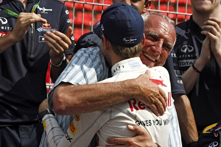 Didi Mateschitz mit Sebastian Vettel