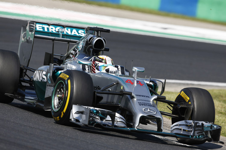 Lewis Hamilton sicherte sich auch die dritte Bestzeit des Ungarn-Wochenendes