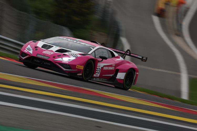 Der Iron Dames Lamborghini wird nicht bei den 24h Spa an den Start gehen