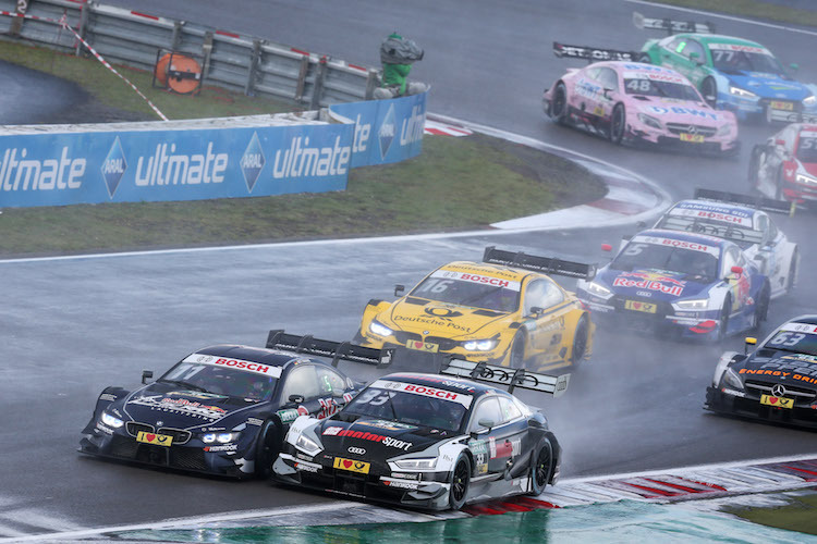 DTM-Action im Regen