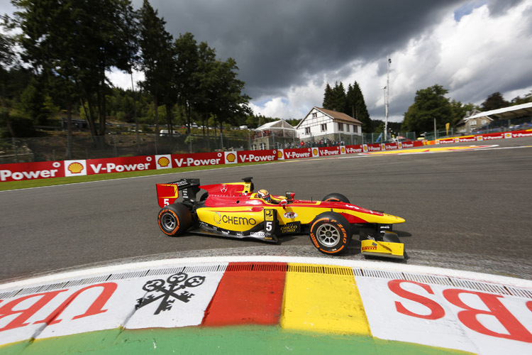 Ferrari-Junior Raffaele Marciello feierte auf dem Circuit de Spa-Francorchamps seinen ersten GP2-Sieg