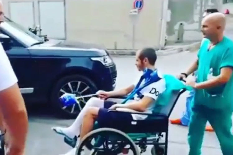 Rossi nach der Operation in Ancona