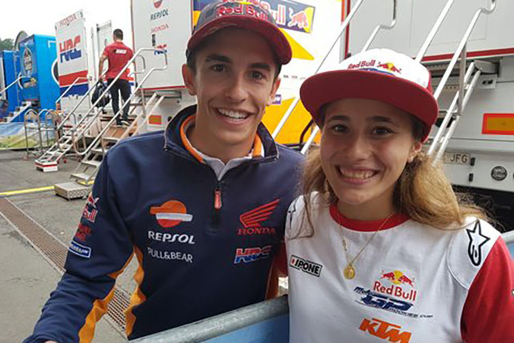 Beatriz Neila traf ihr Idol Marc Márquez