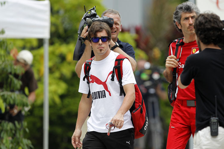 Fernando Alonso in Sepang