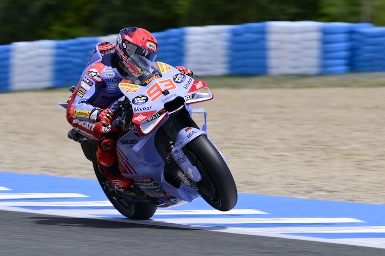 Mit Rückenwind. Gresini Ducati-Star Marc Márquez