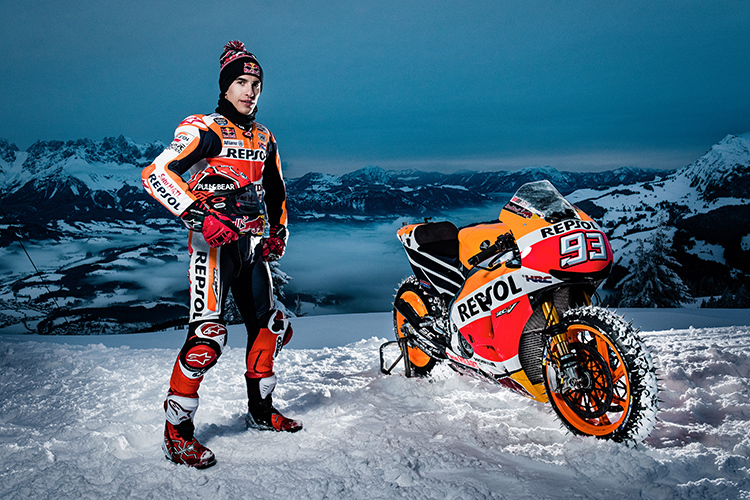 Marc Márquez auf der Streif