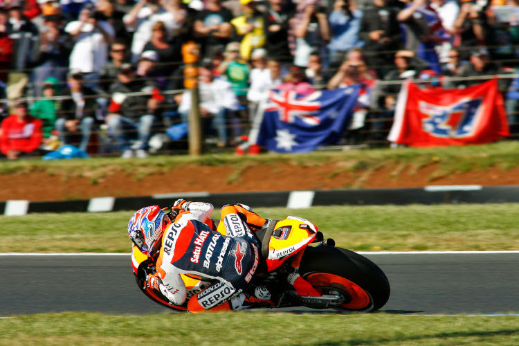 2012 auf Phillip Island: Casey Stoner auf dem Weg zum Sieg