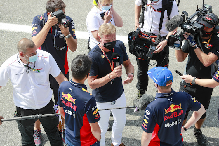 David Coulthard in Monza 2020 mit Max Verstappen