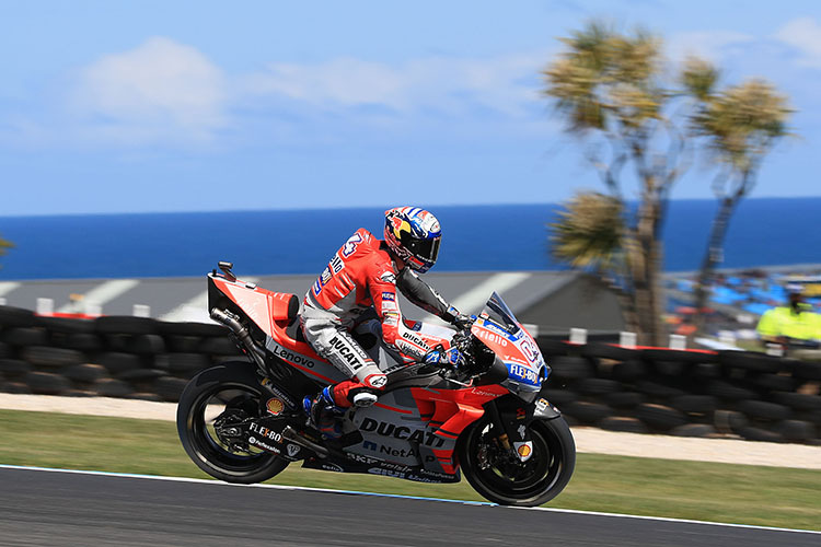 Malerische Kulisse: Andrea Dovizioso auf Phillip Island