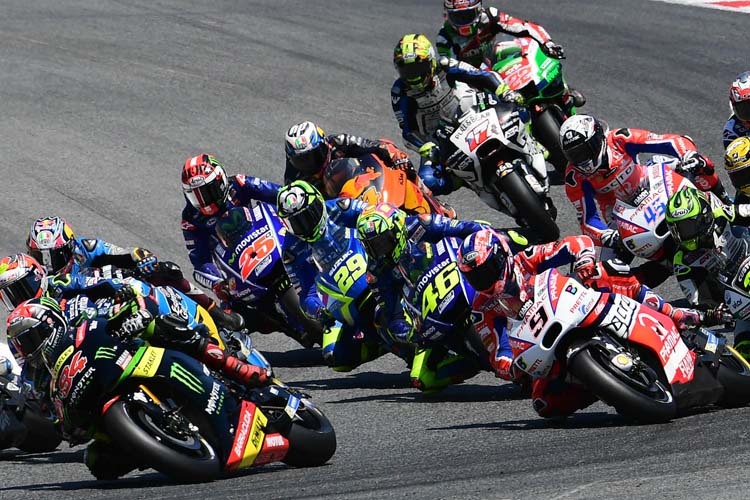 Die MotoGP-Piloten in Barcelona