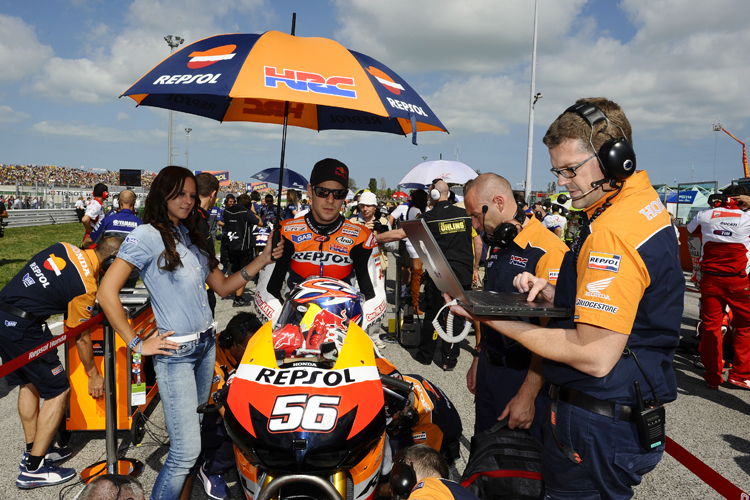 2012 fuhr Jonathan Rea zwei MotoGP-Rennen für Repsol Honda