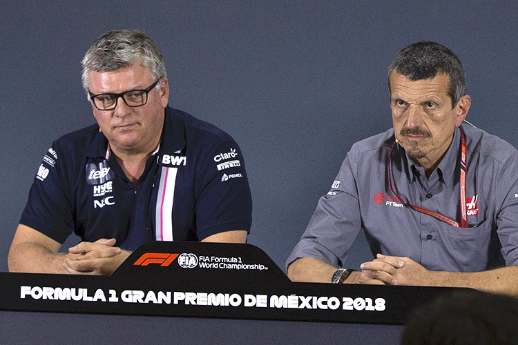 Otmar Szafnauer und Günther Steiner, die Teamchefs von Force India und Haas