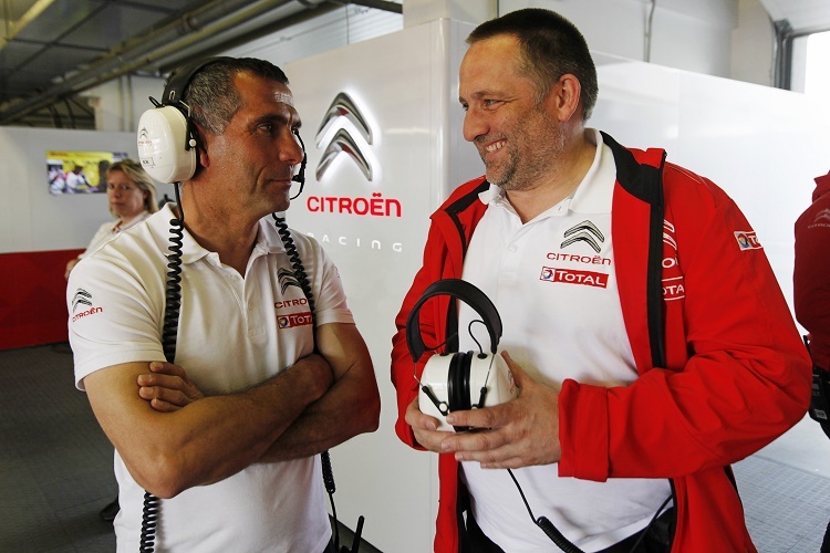 Citroën-Sportchef Yves Matton (re.)