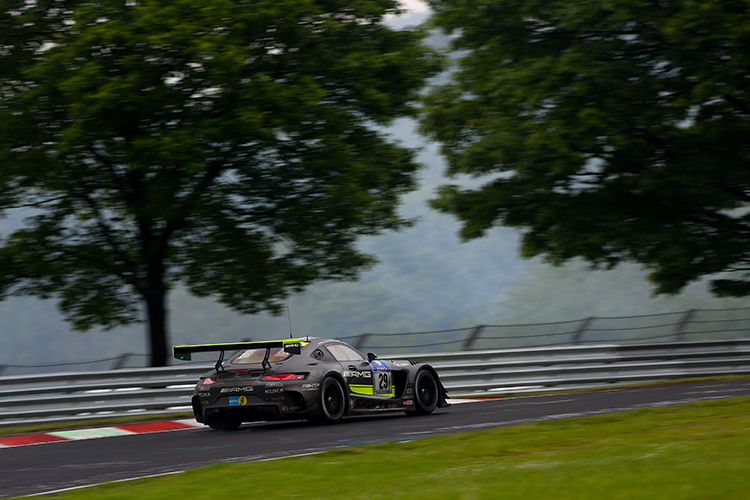 Aktuell in Front: Der Mercedes-AMG GT3 von Vietoris/Seefried/Hohenadel/van der Zande