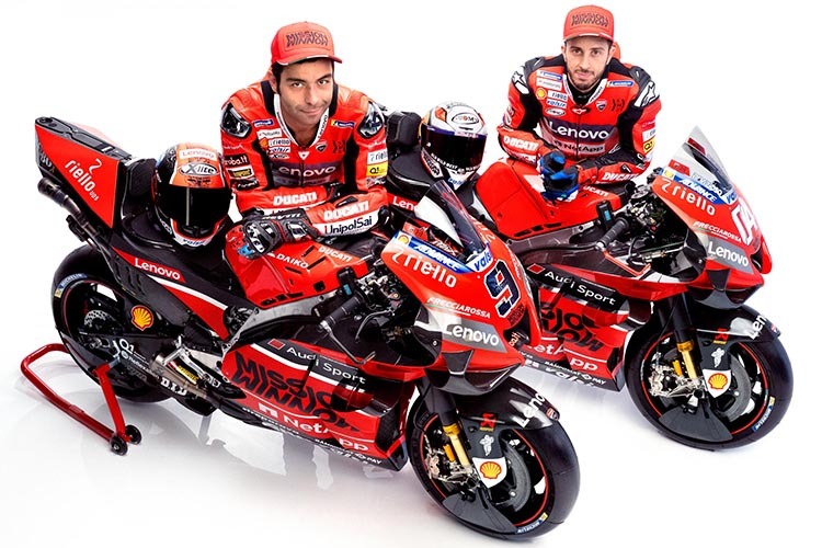 Das Ducati-Werksteam mit Petrucci und Dovizioso