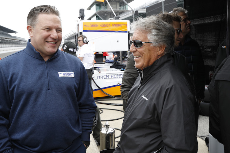 McLaren-Direktor Zak Brown mit Mario Andretti
