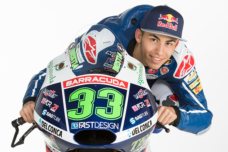 Enea Bastianini auf der Honda des Gresini-Teams