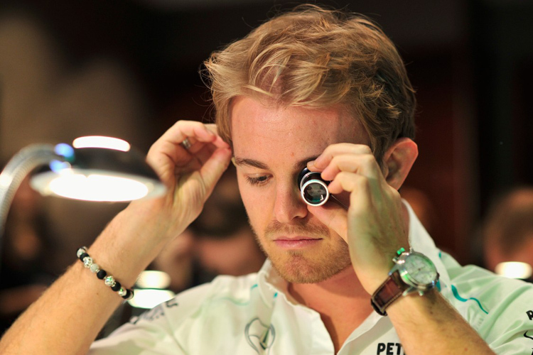 Mercedes-Pilot Nico Rosberg: Lupe statt Visier
