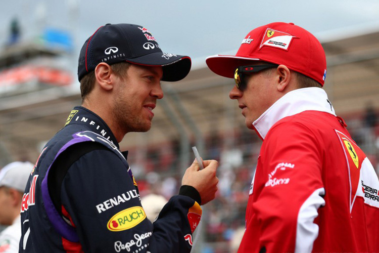 Sebastian Vettel und Kimi Räikkönen